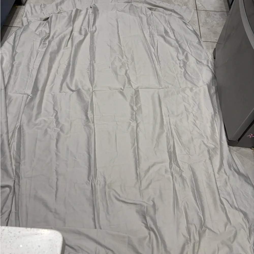 RH Light Gray Full 600 Thread Count Sateen Full Flat Sheet